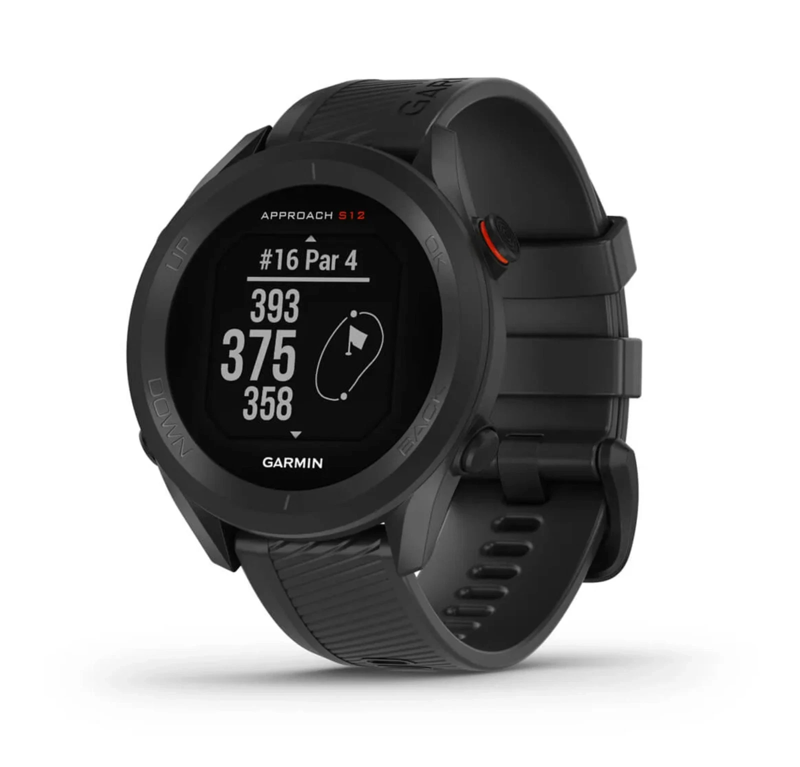 Garmin Approach S12 Golf GPS – Black (010-02472-00)