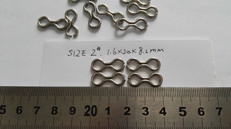100 Count Size #2 Stainless Steel Sinker Eyes Eyelets Lead Mold Do-It