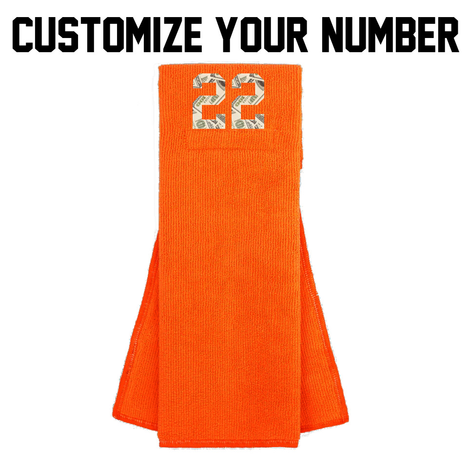 Player Number Football Towel Orange Money Number Quarterback Running Back QB RB