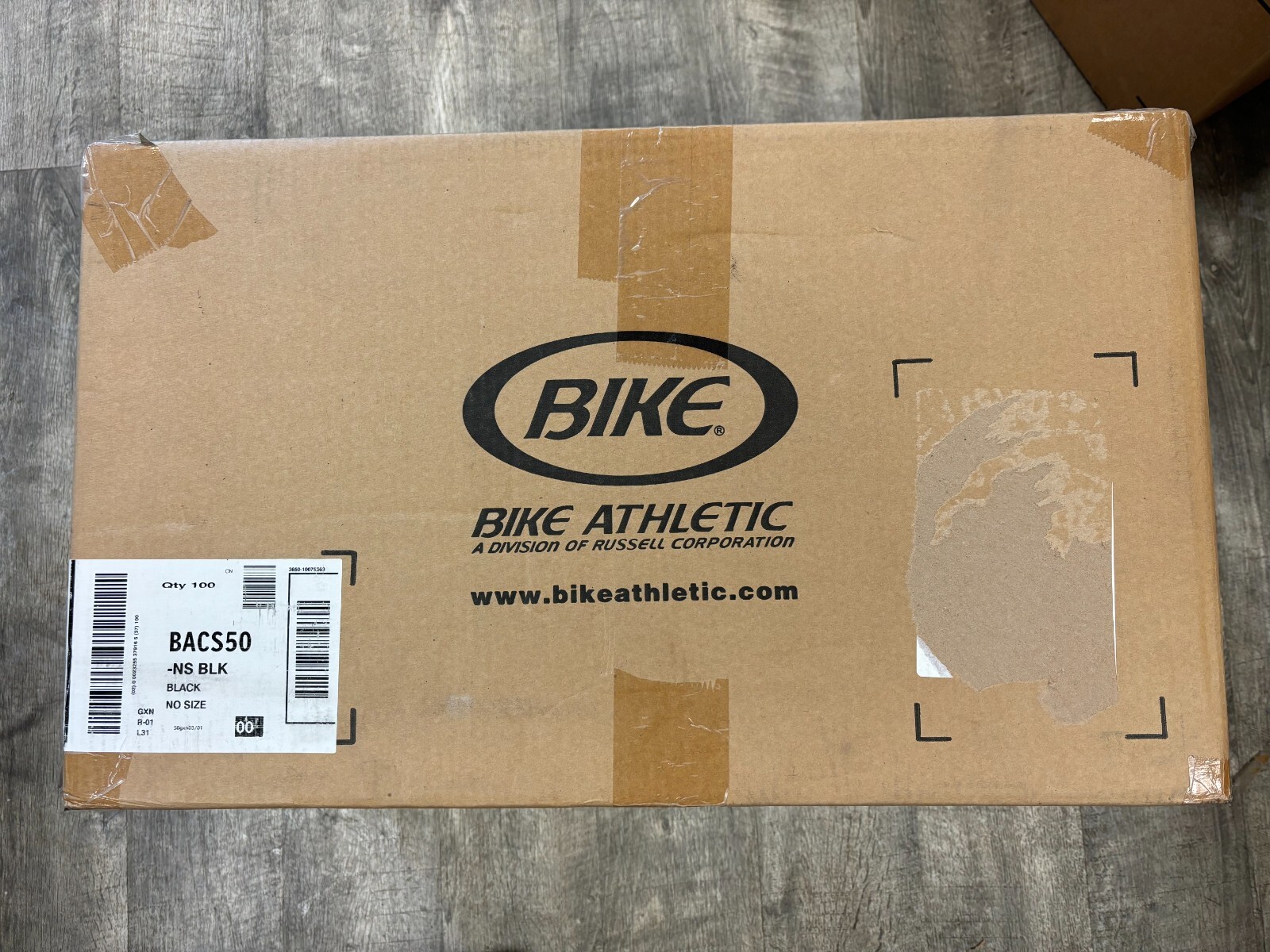 NEW 100ct Case Bike Athletic football hard cup chinstrap 4 pt BACS50 BLACK