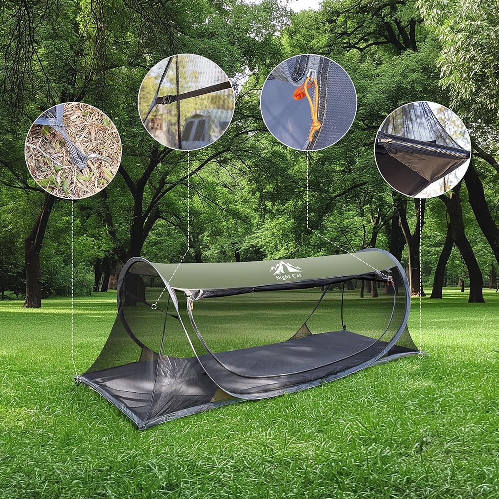 Extra Large Pop Up Mosquito Tent, Portable Foldable Mosquito Net for Bed Camping