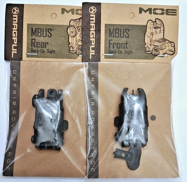 MAGP MBUS2 Flip Up Back Up Sight Front / Rear Sights Set Gen 2 MBUIS