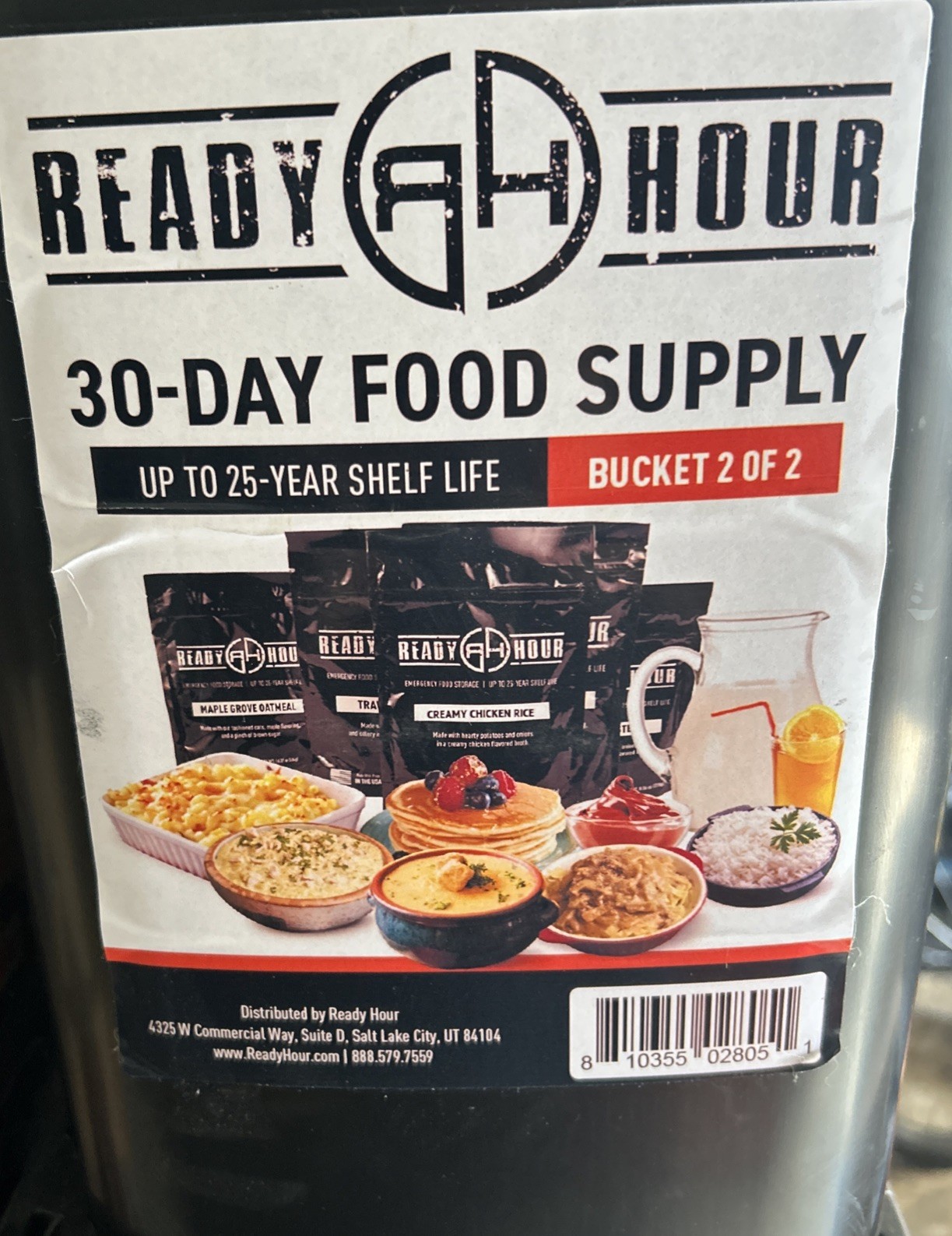 Ready Hour 30 Day Food Supply Emergency Food