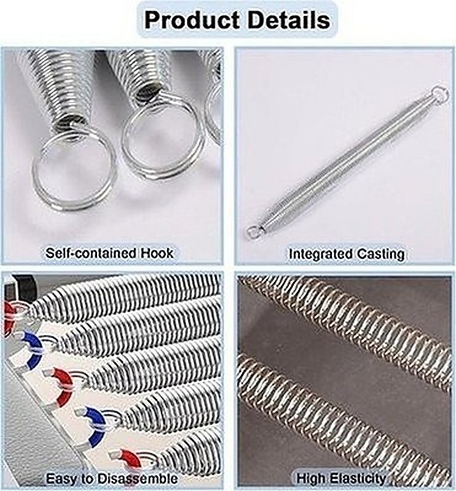 Pilates Reformer Springs 5-Pack Alloy Resistance 44lb & 17lb Tension #R020