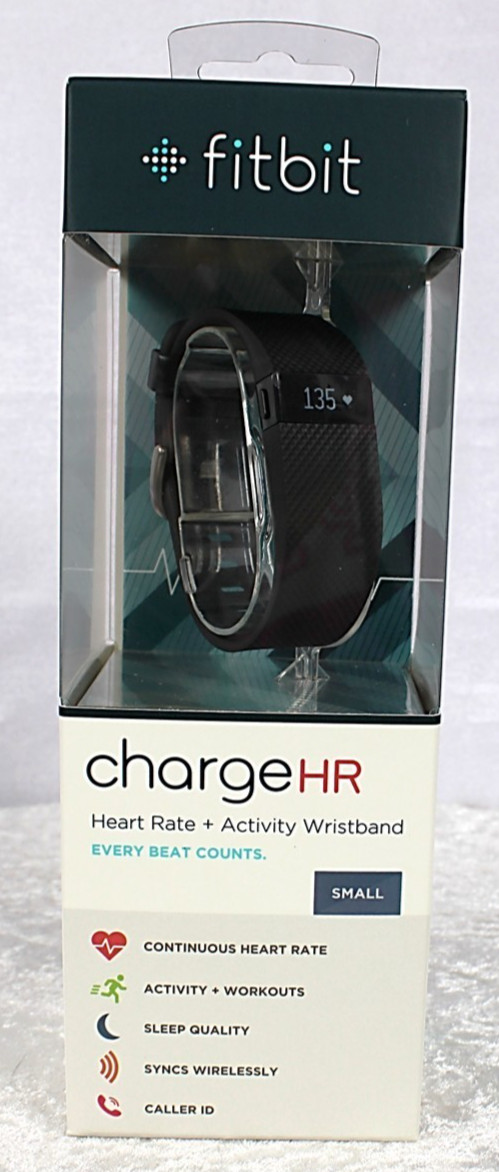 Fitbit Charge HR Wireless Activity Wristband – Black, Size Small