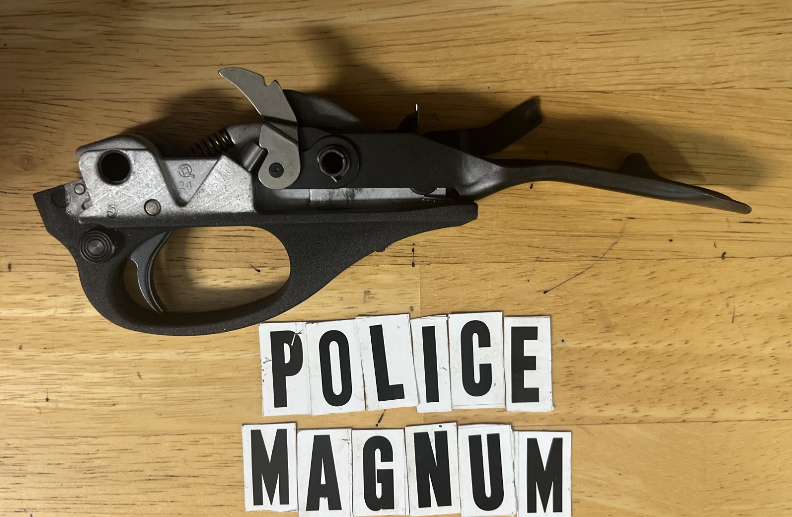 Remington 870 Police Magnum Trigger Assy Factory Matte Black Aluminum 12ga