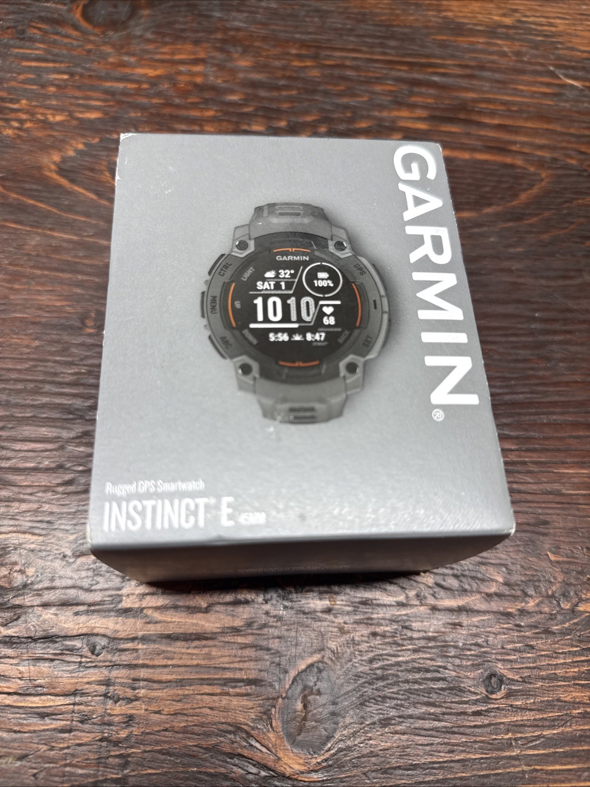 Garmin Instinct E 45 mm GPS Rugged Outdoor Smartwatch – Black 010-02933-00