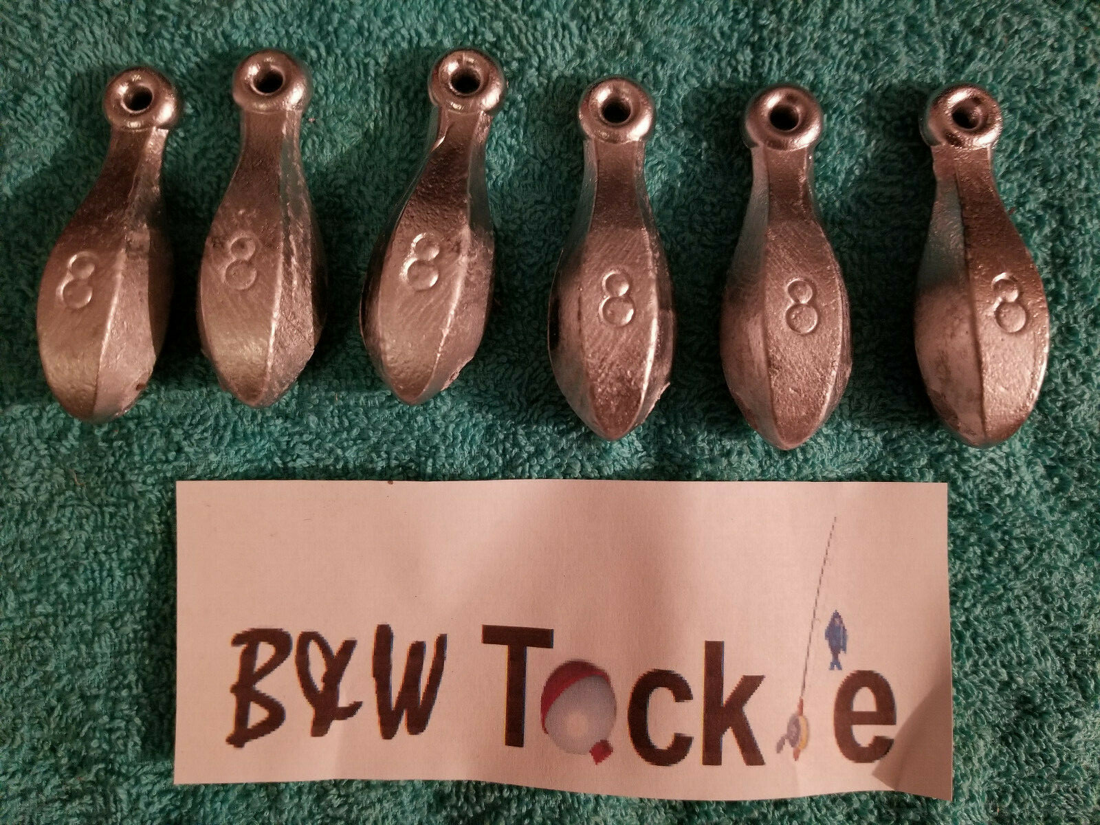 8 oz (half pound) Bank lead fishing sinkers New Free shipping