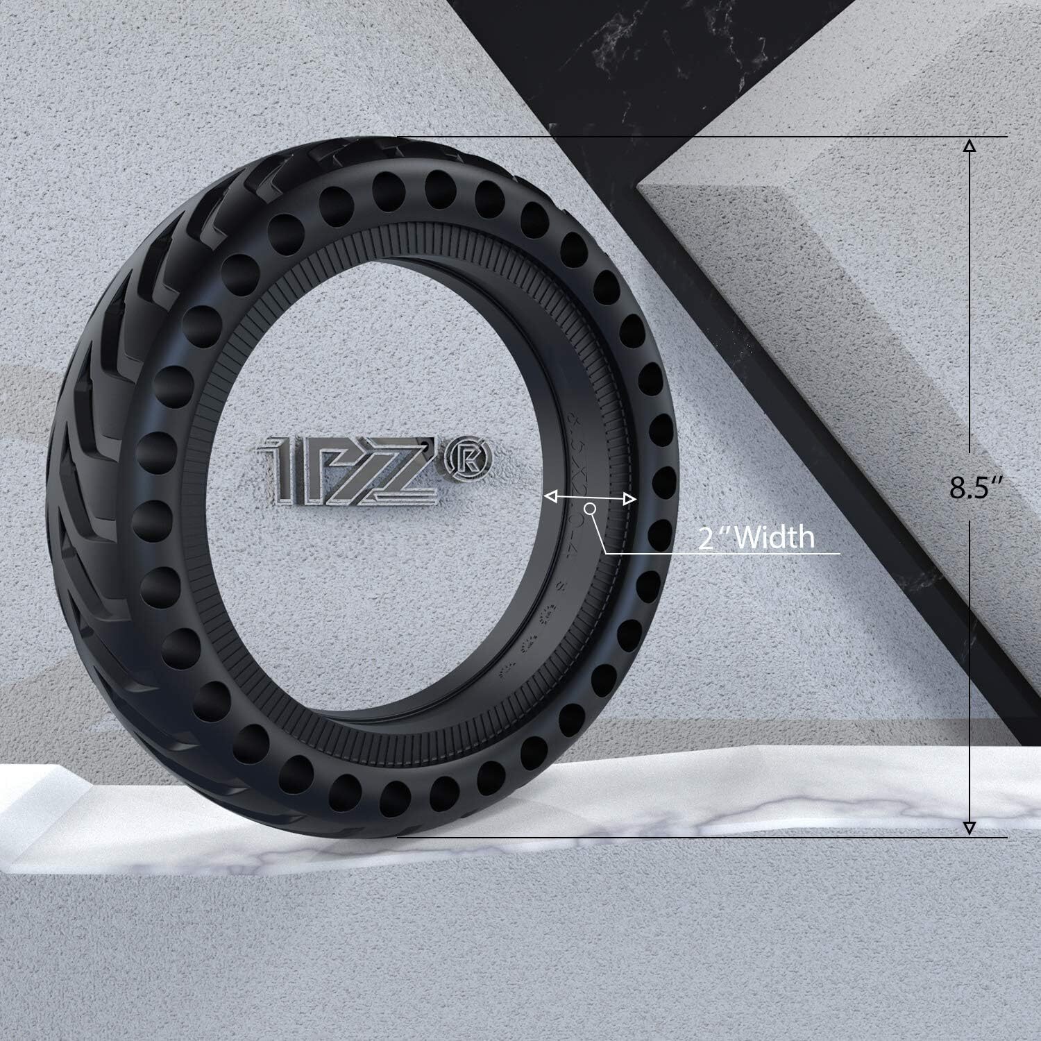 1PZ M36-X85 8.5 Inch Solid Tire 8 1/2 x 2 Scooter Replacement 8 5 inch
