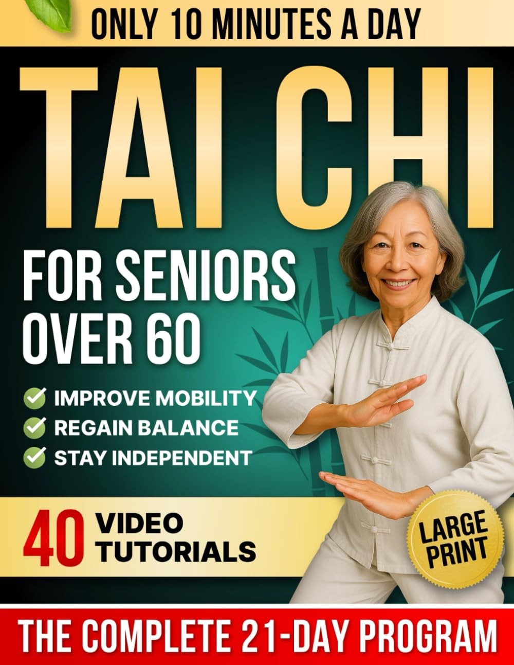 10-Minute Tai Chi for Seniors Over 60: A Step-by-Step 21-Day Plan to Regain…