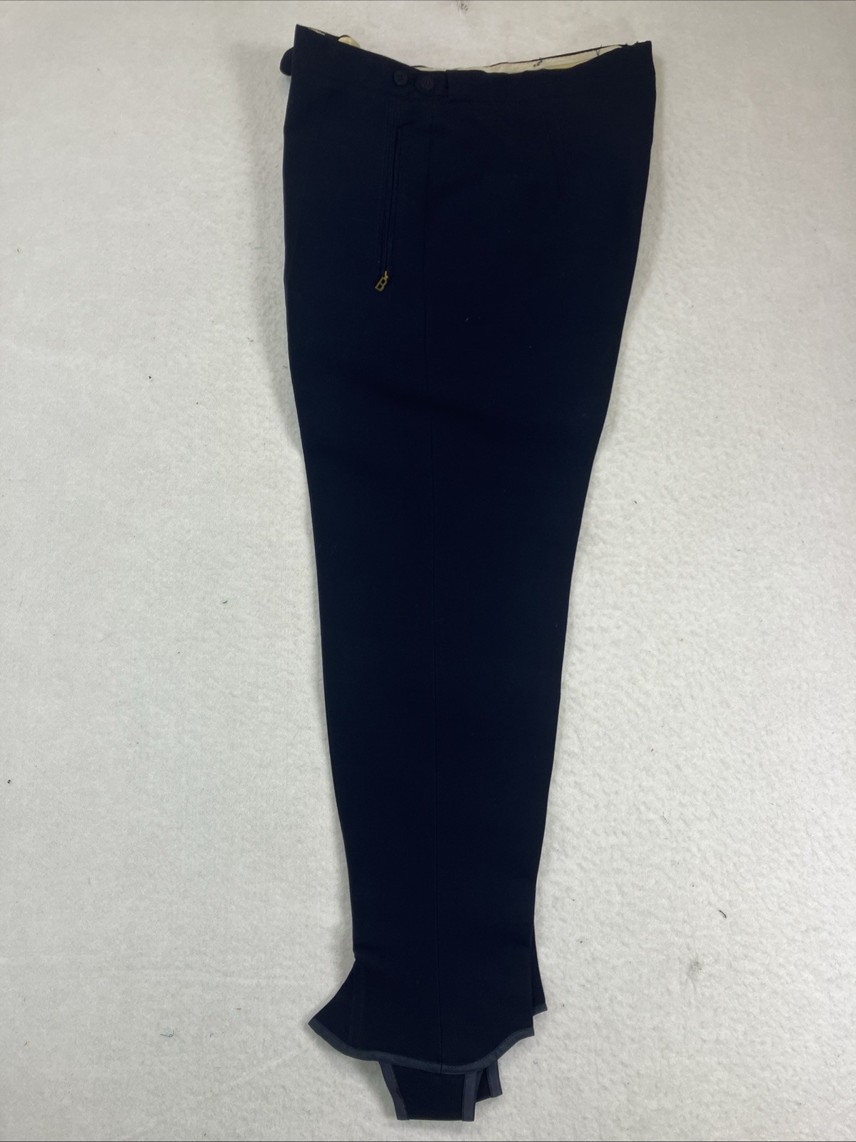 Bogner West Germany Wool Blend Navy Olympic Ski Pants w/ Stirrups Sz: 36 Short
