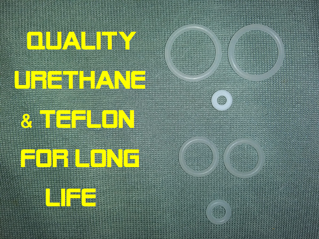 URETHANE/TEFLON Regulator Rebuild Kit Ninja HPA Tank V1 V2 Pro Piston Seals