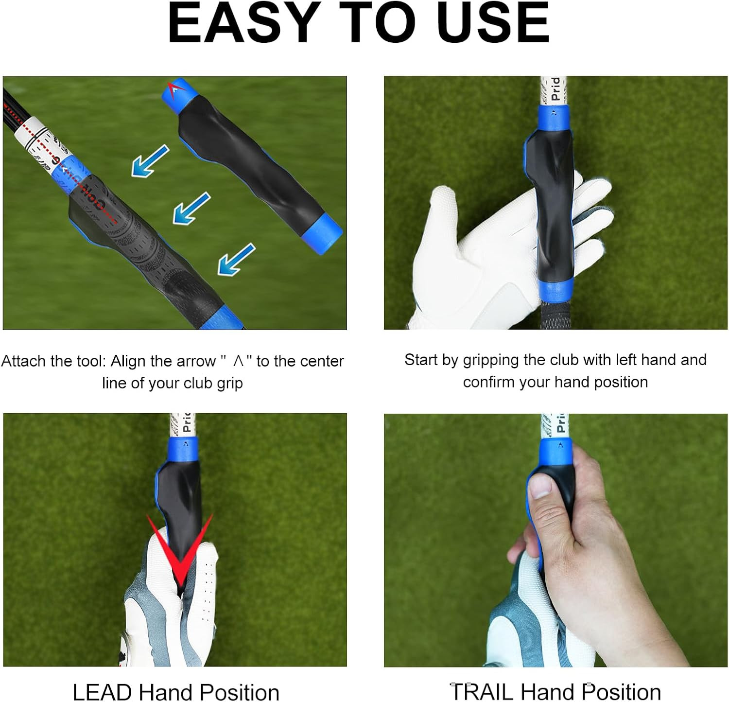 Golf Grip Trainer, Right or Left Handed Golf Training Aid for All Levels of Golf