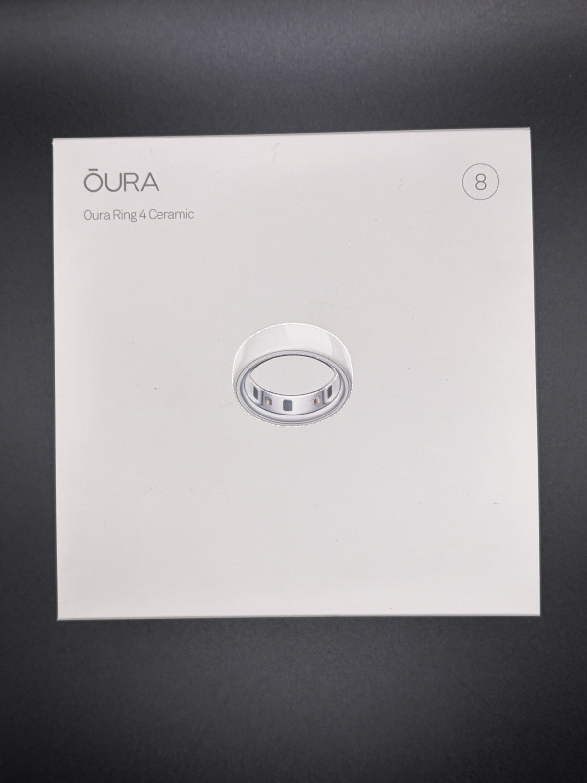 New Oura Ring Gen 4 Ceramic Cloud size 8 Smart Ring Sealed