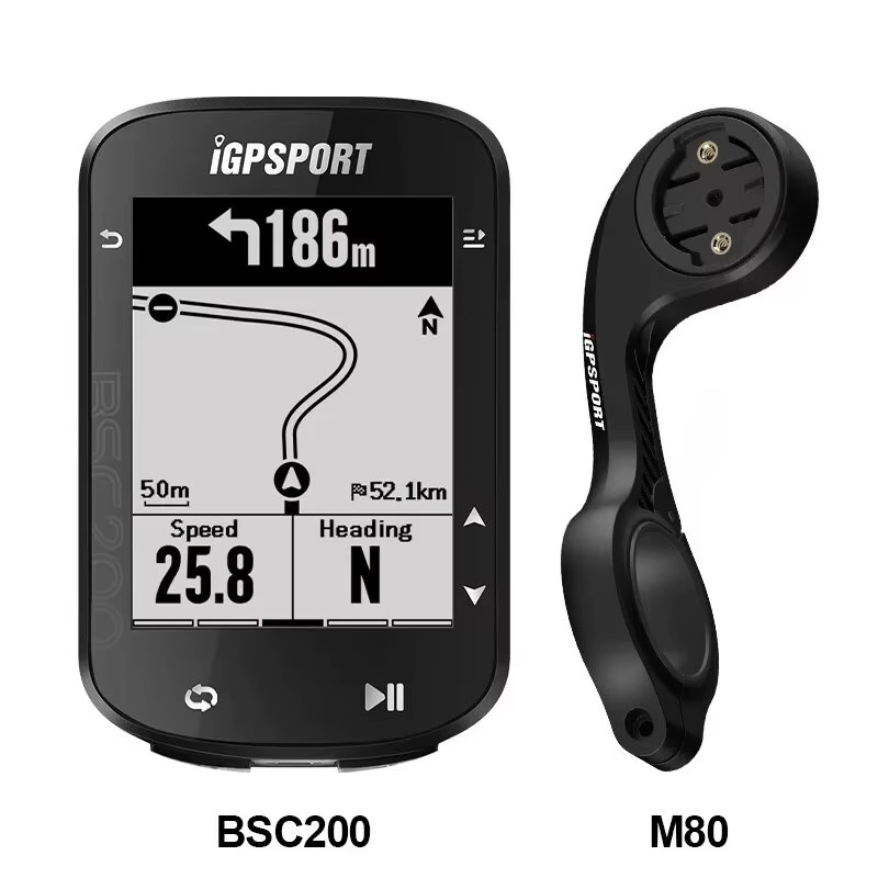BSC200 GPS Bicycle Computer Cycling Odometer Wireless Speedometer Route Navigati