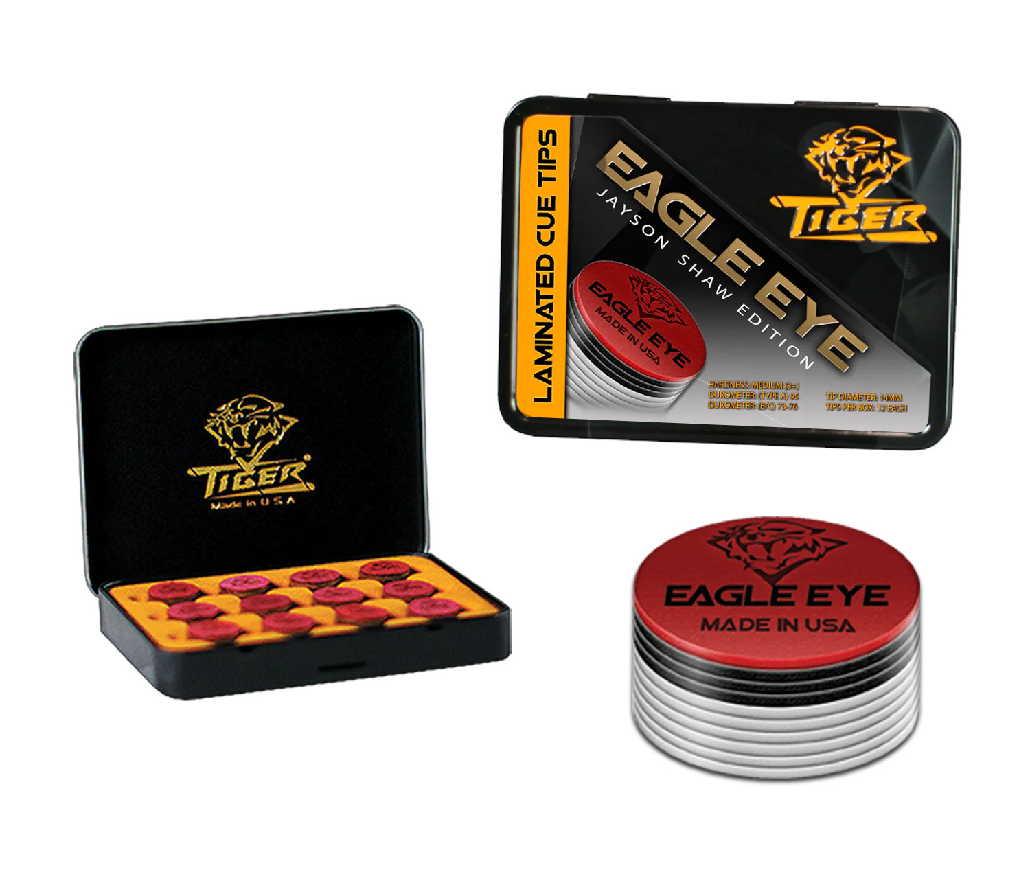 NEW Eagle Eye- Jayson Shaw Laminated Cue Tip (1 Piece)