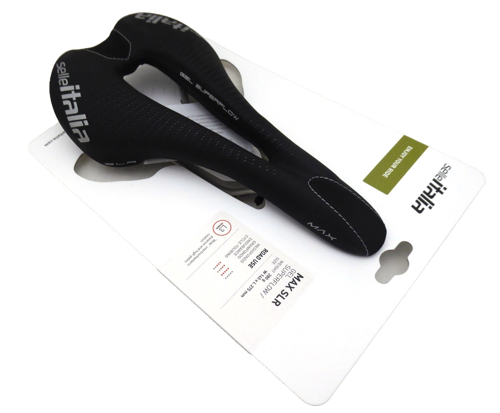 Selle Italia, MAX SLR Gel Superflow, Saddle, 275 x 145mm, Unisex, 280g