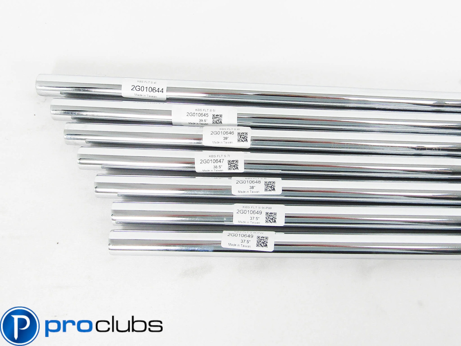 NEW KBS TOUR FLT 120 STIFF FLEX STEEL IRON SHAFTS 4-PW .355 TIP #512254