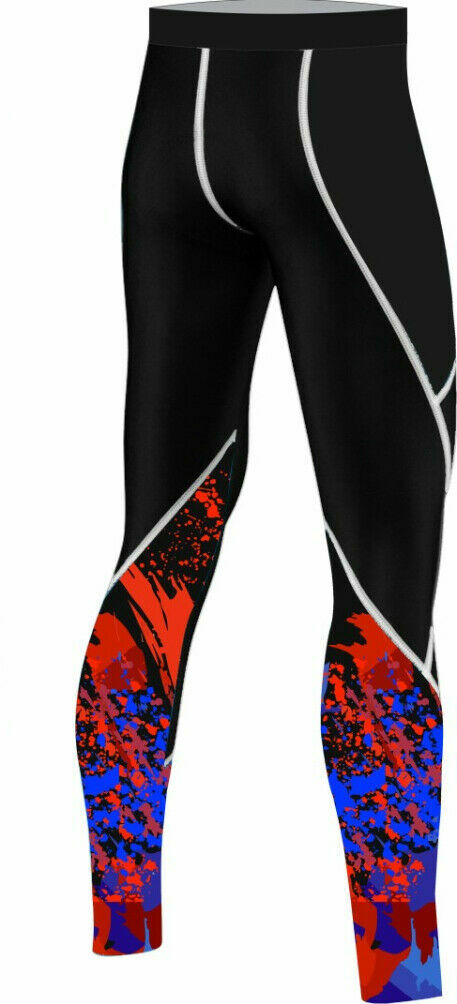 Mens Compression Skin Fit Tights Gym Yoga Running Active Leggings, Top Baselayer