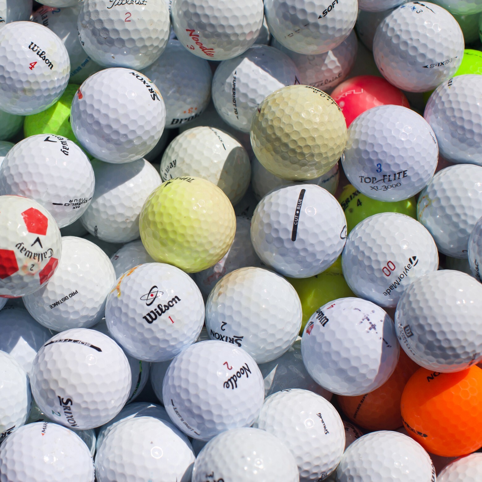 100 Hit-Away / Shag Golf Balls [ Assorted Brands ] – FREE SHIPPING