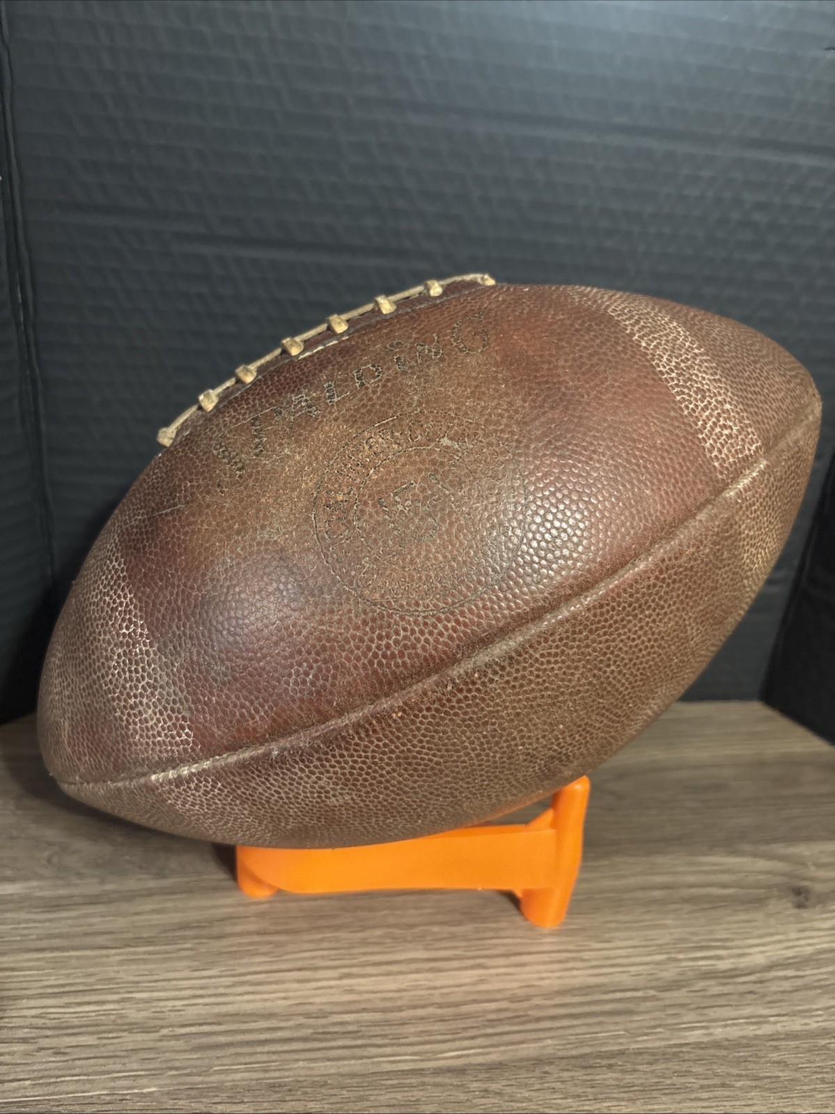 Vintage 1940s-70s Spalding Official J5–V Football BAD BLADDER