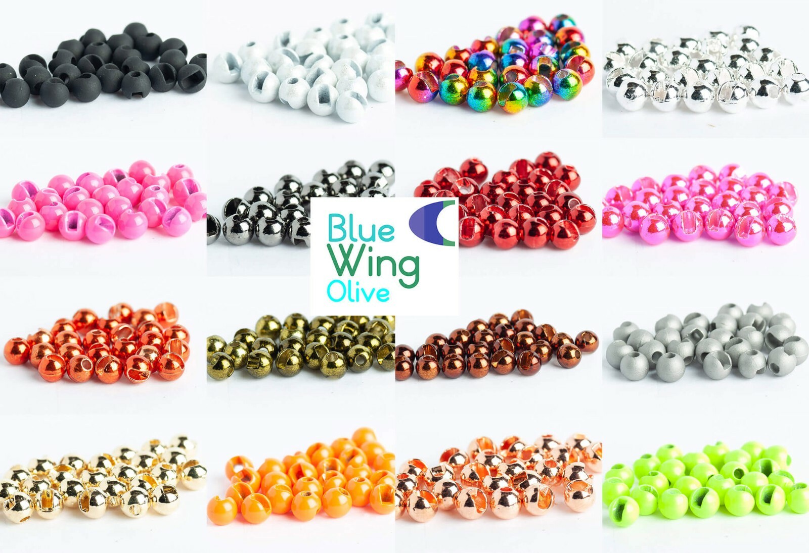 Blue Wing Olive Slotted Tungsten Fly Tying Beads – 25 Pack