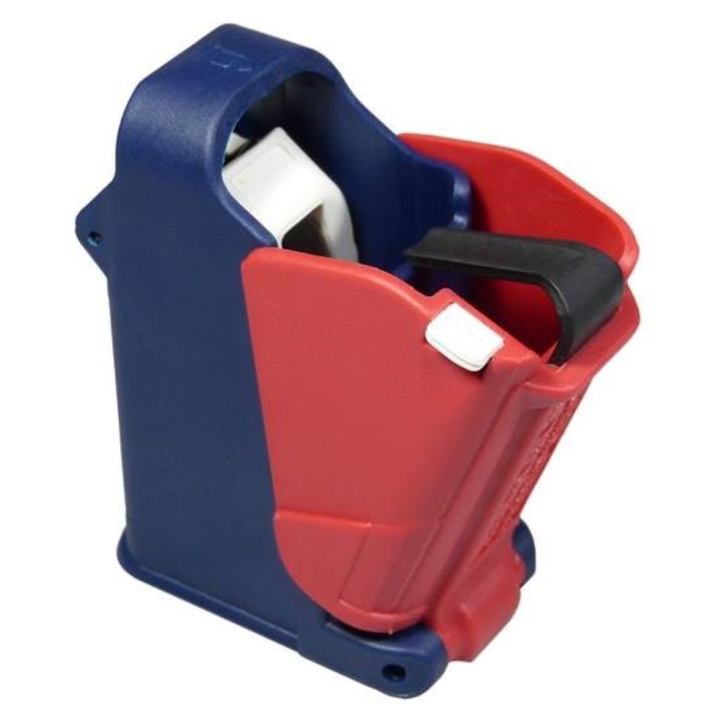 Maglula UpLula SpeedLoader/Unloader Fits 9mm-45 ACP Blue/Red UP60US