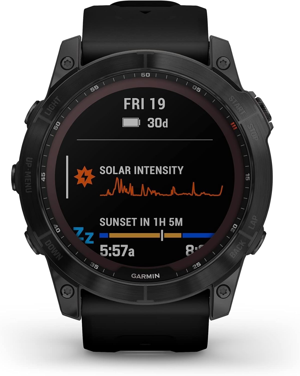 Garmin fenix 7X Sapphire Solar Black DLC Titanium with Black Band 010-02541-22