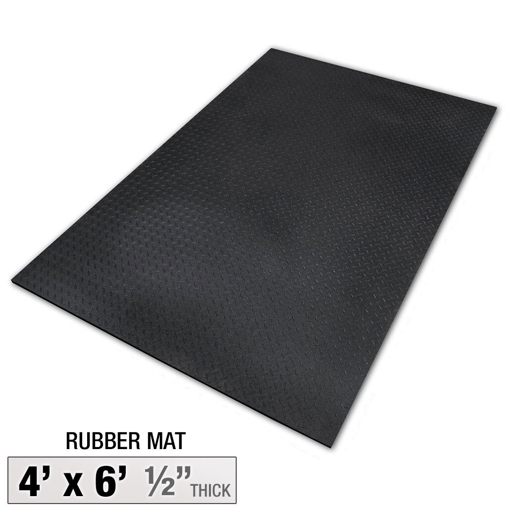 4′ x 6′ Rubber Flooring, 1/2″ Thick