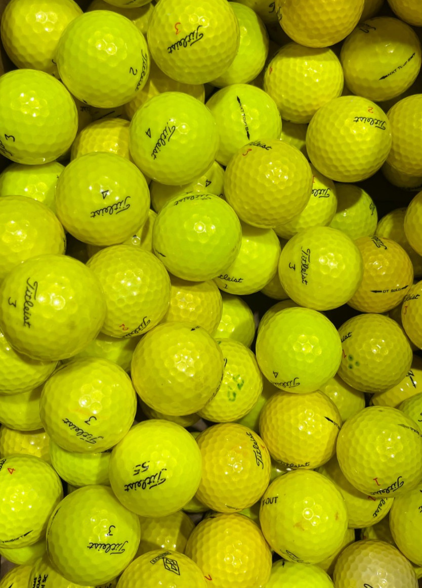 Titleist Yellow Mix 24 Pack Used Golf Balls AAAA 4A Near Mint Recycled Balls