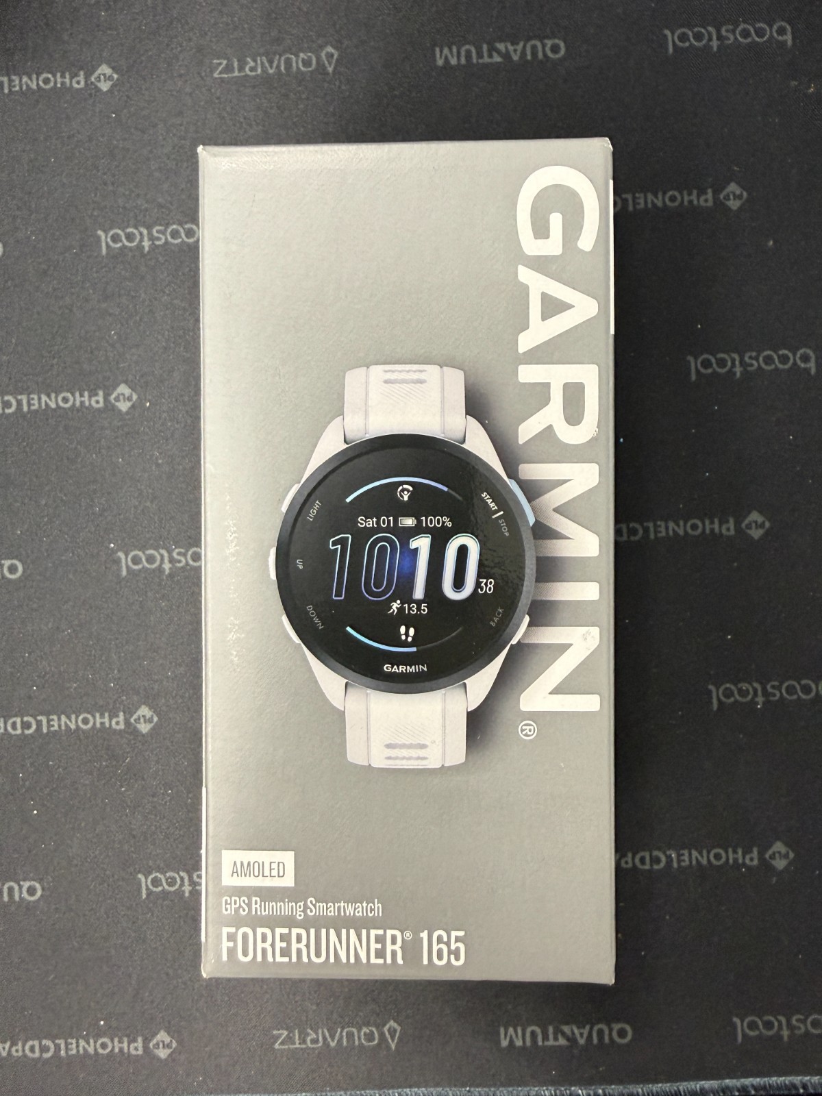 Garmin Forerunner 165 Running Smartwatch AMOLED Touchscreen Training White
