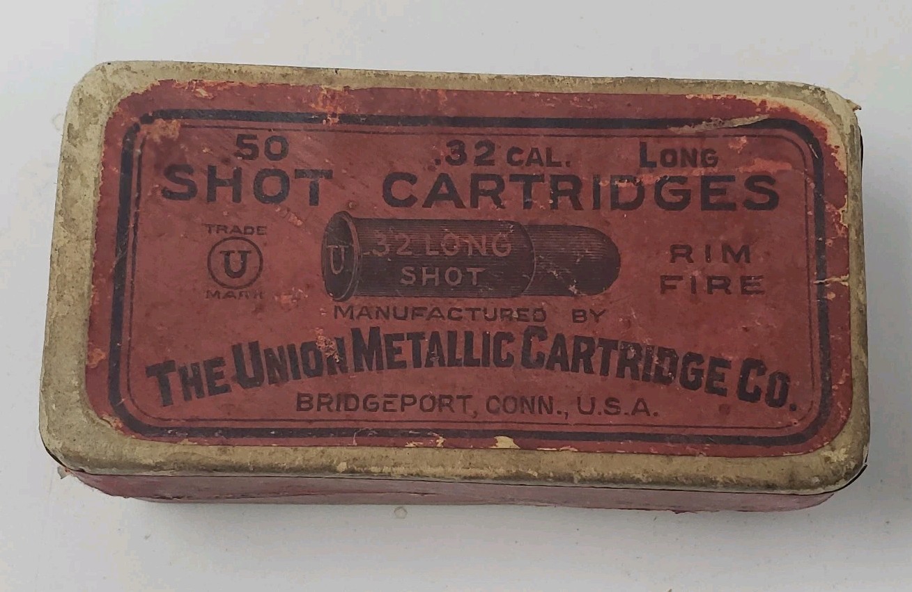 Vintage .32 Long Shot Cartridge Rim Fire Box UMC Long Rare find