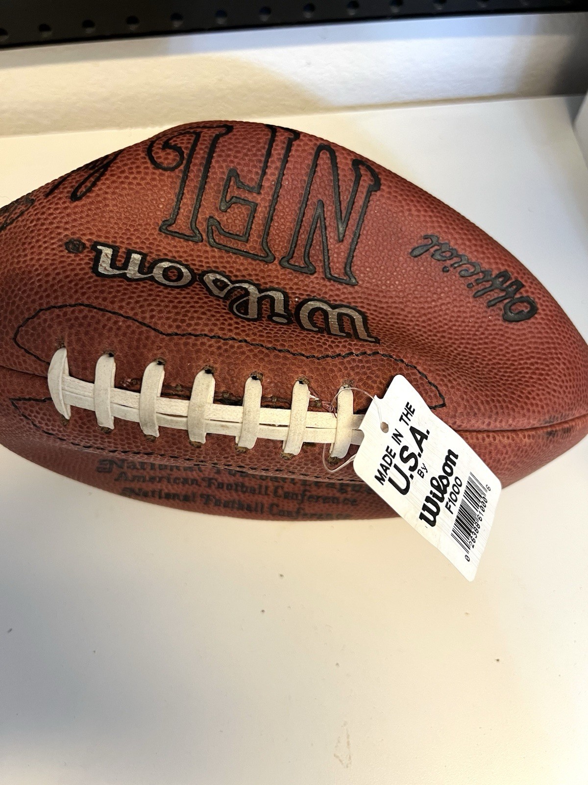 VTG Wilson NFL National Football League AFC NFC Leather Made USA (untested)