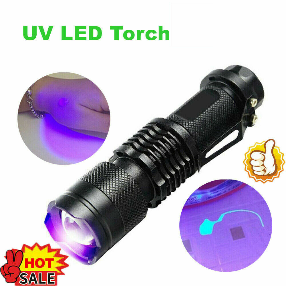 UV Flashlight Black Light Mini Powerful 395nm Pet Urine Detector Original Ultra