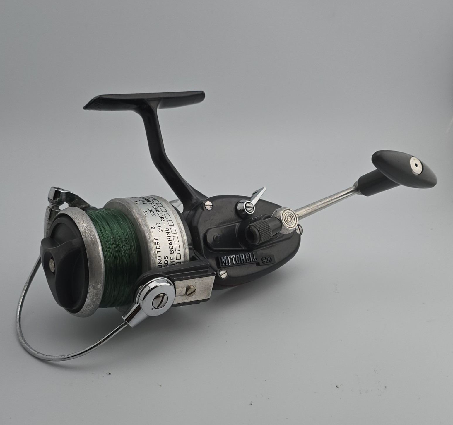 Mitchell 900 Vintage Spinning Reel Black/Silver Right Front Drag Anti-Reverse