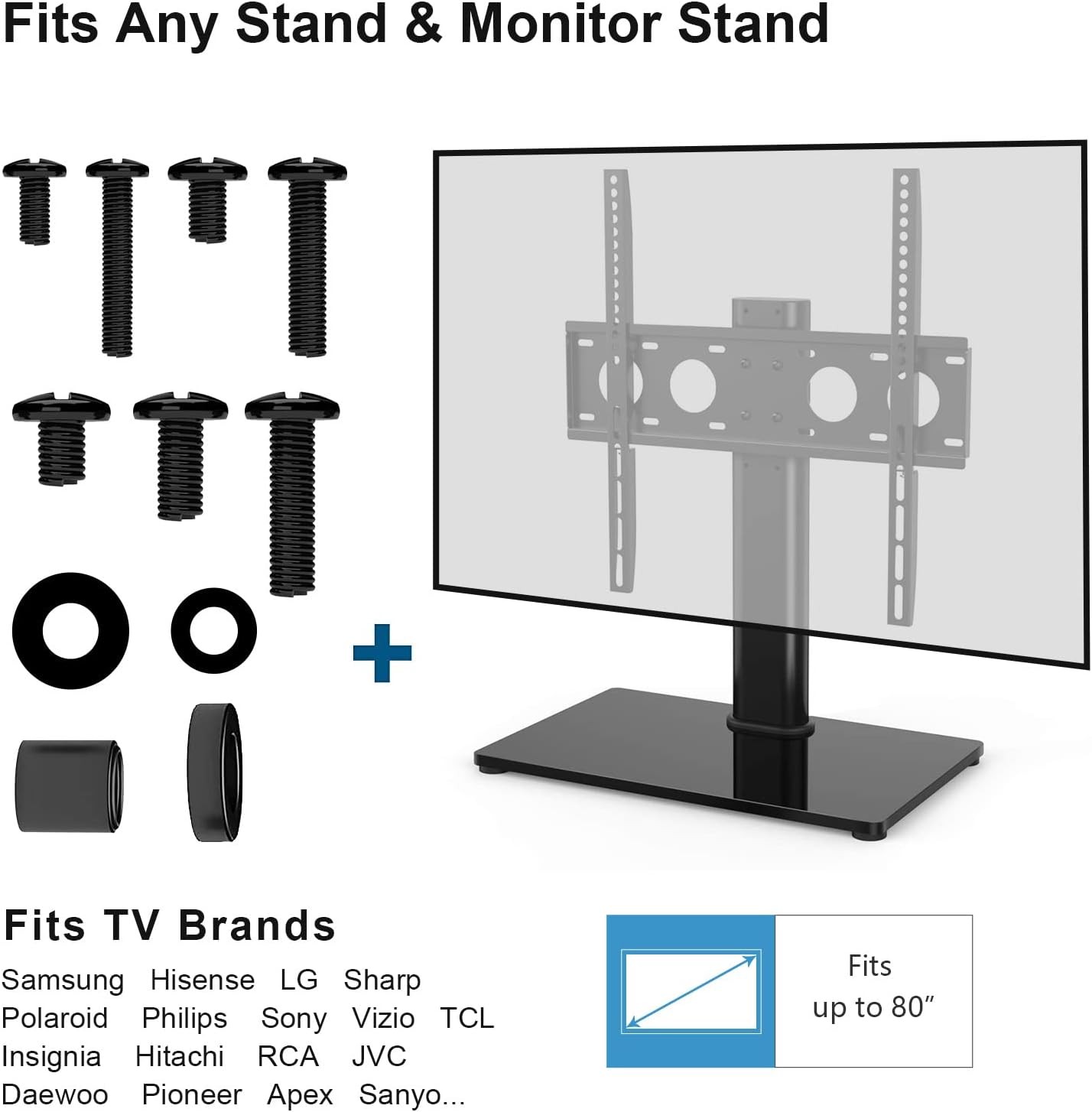 Suptek Universal TV Installation Hardware Kit Includes M4 M5 M6 M8 TV Sets Screw