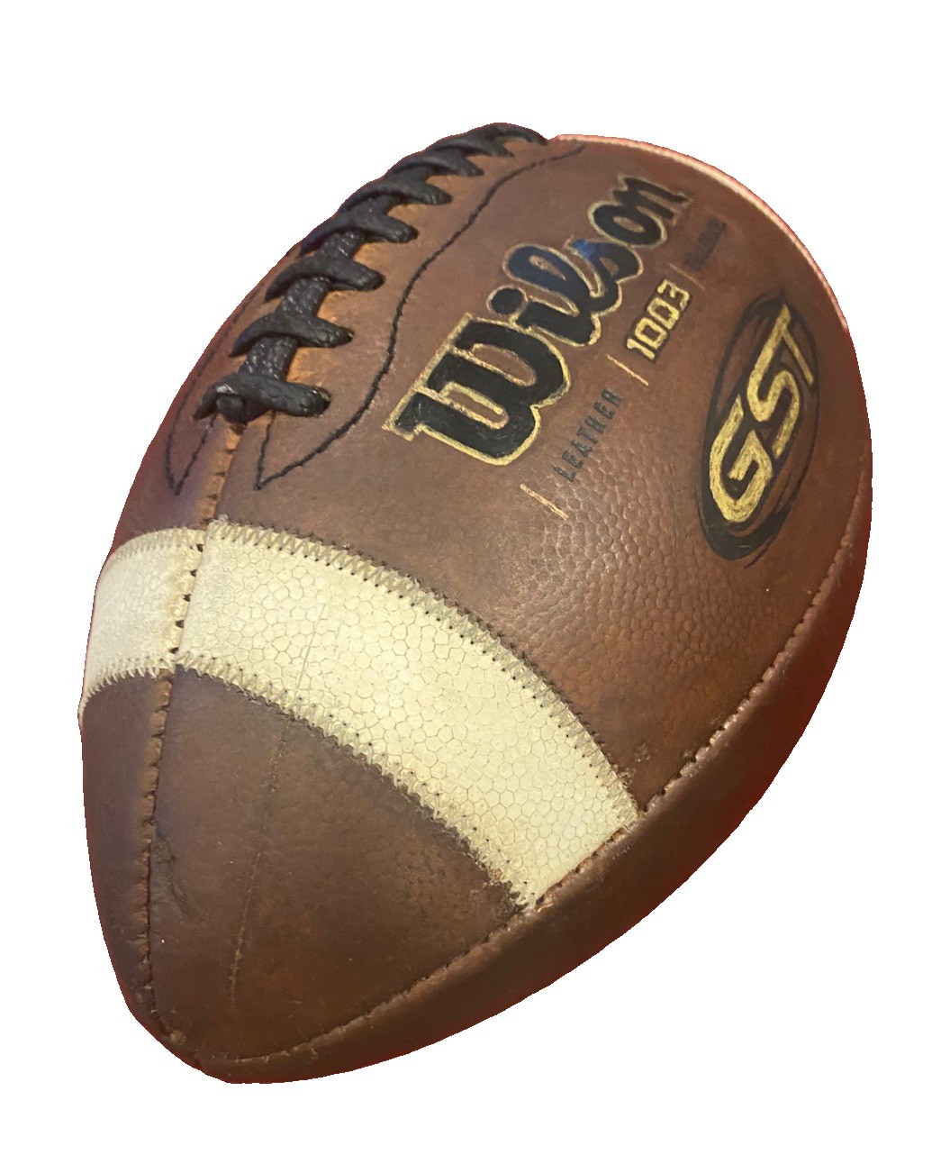 Wilson GST WTF1003 Official NCAA/NFHS Leather Football Fully Game Prepped