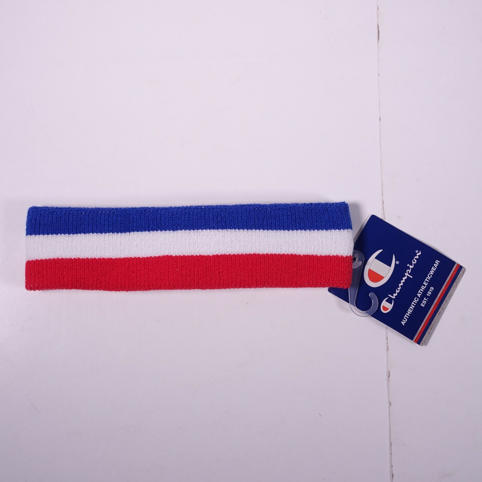Champion Terry Headband Unisex Adult H0546 Blue/White/Red