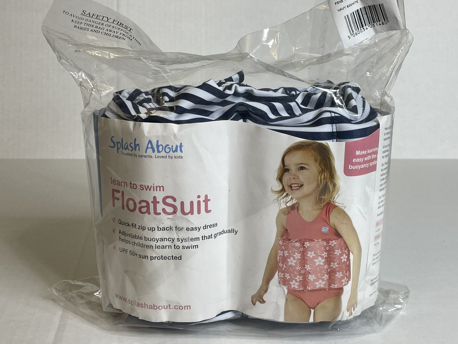 Children Float Suit Size 1-2 years old Swim Splash SEALED