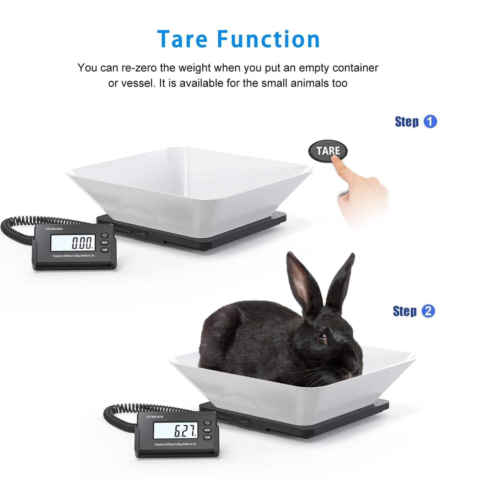 Shipping Scales 440lbs x1oz Highly Accurate Postal Scales Ultrathin ABS Large…