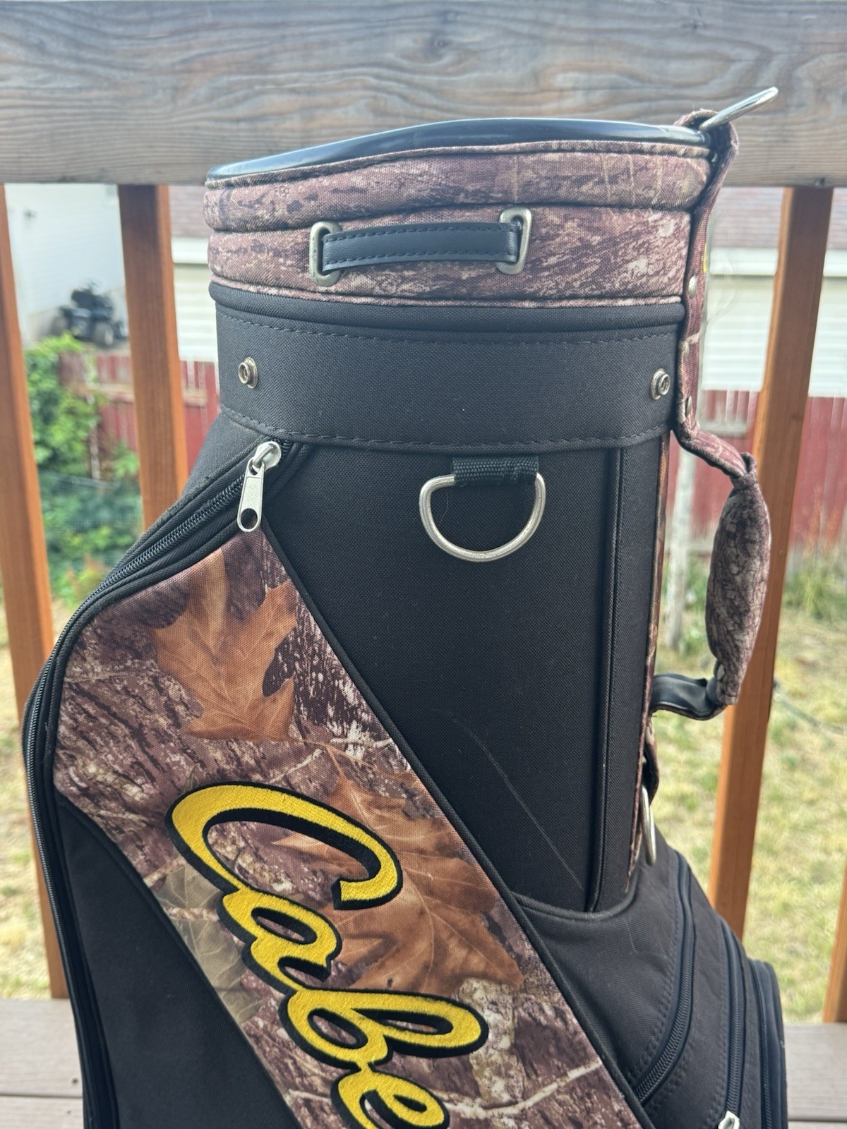 Cabela’s Golf Bag Staff Cart Camo/Black Store Display Unique 6-Way Divided