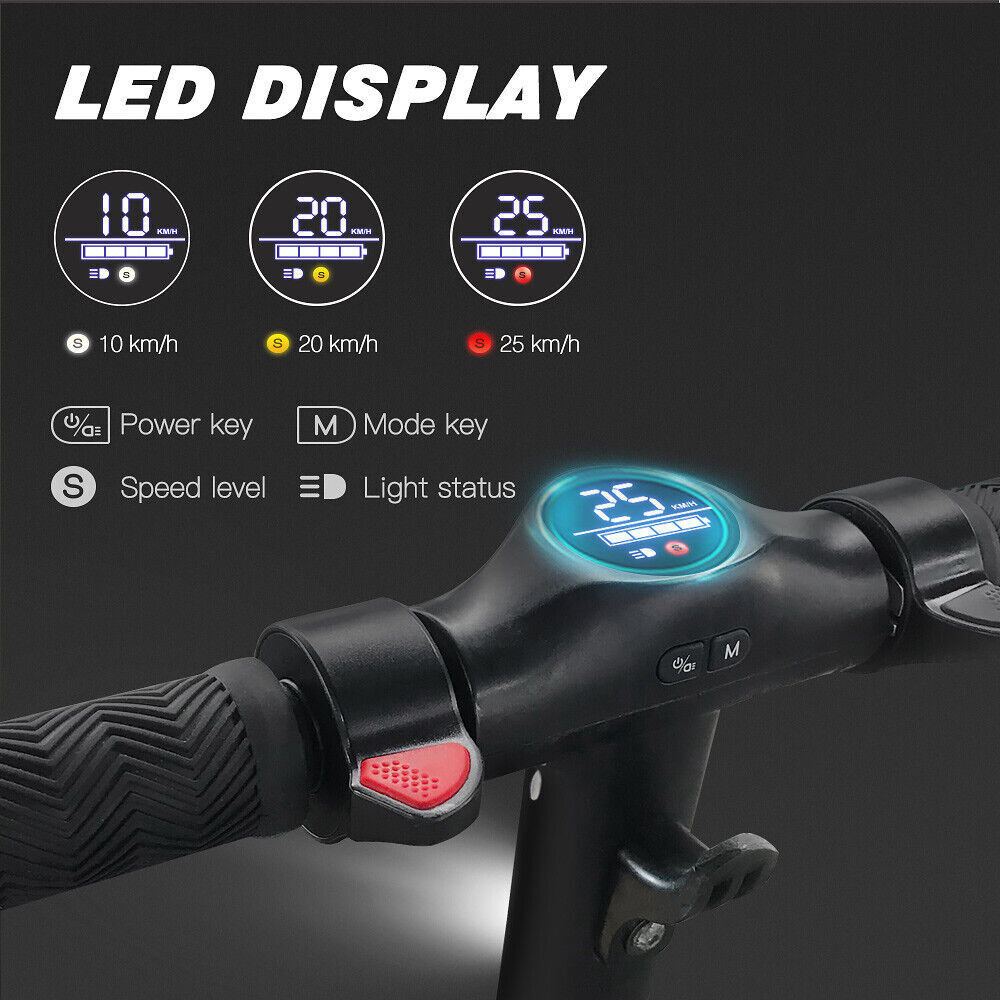 US ADULT ELECTRIC SCOOTER LONG RANGE FOLDIN E-SCOOTER 2024 SAFE URBAN COMMUTER