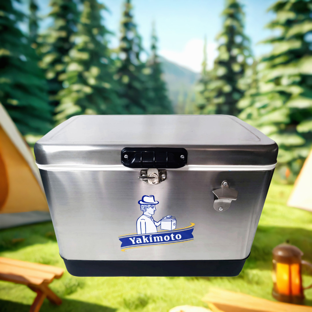 Yakimoto 54Qt Stainless Steels Cooler – Ice Chest Keeps Ice up to 7 Days – Large