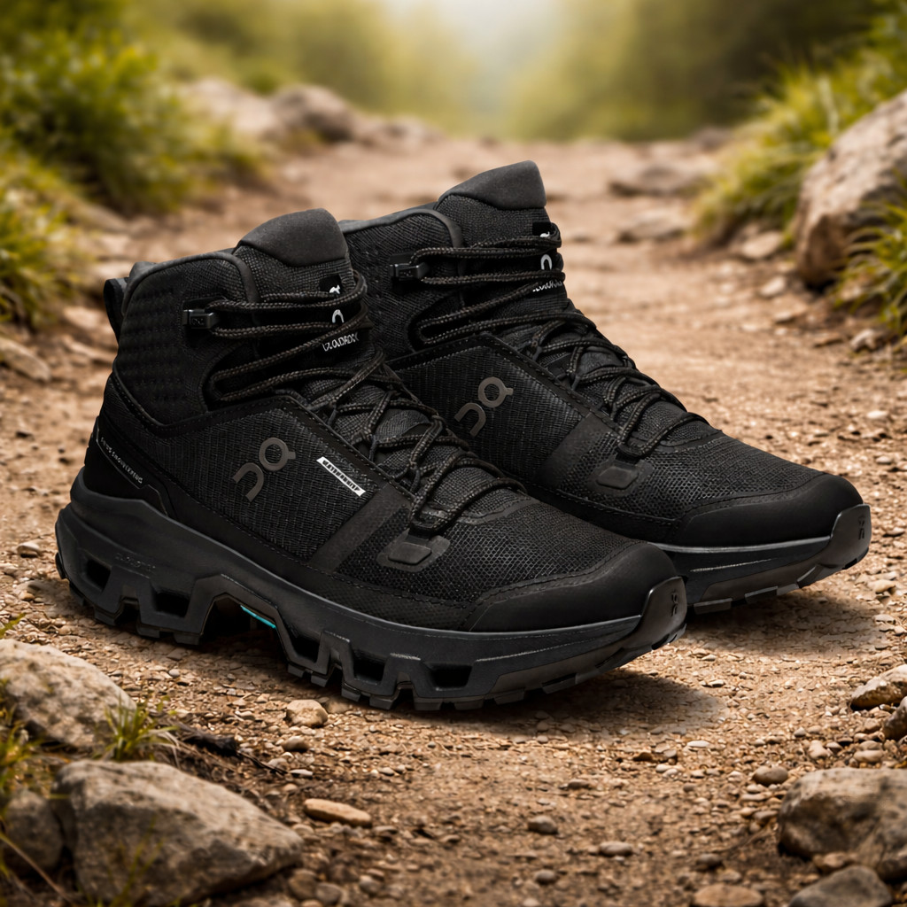Men – On Running Cloudrock Mid Wp Black 3MF10161043 Size US 7-11