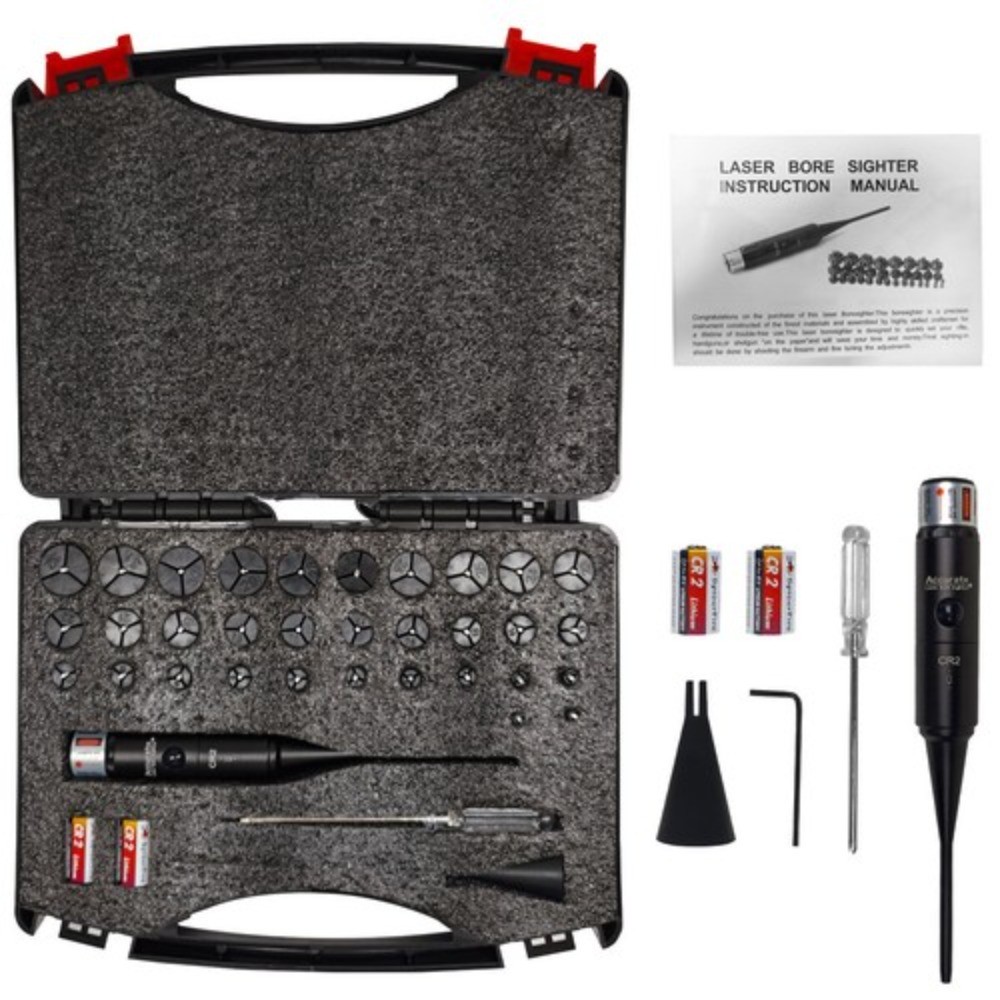Professional Green Laser Bore Sight Kit 32/64Pcs Calibers Upgraded Bore Sighter