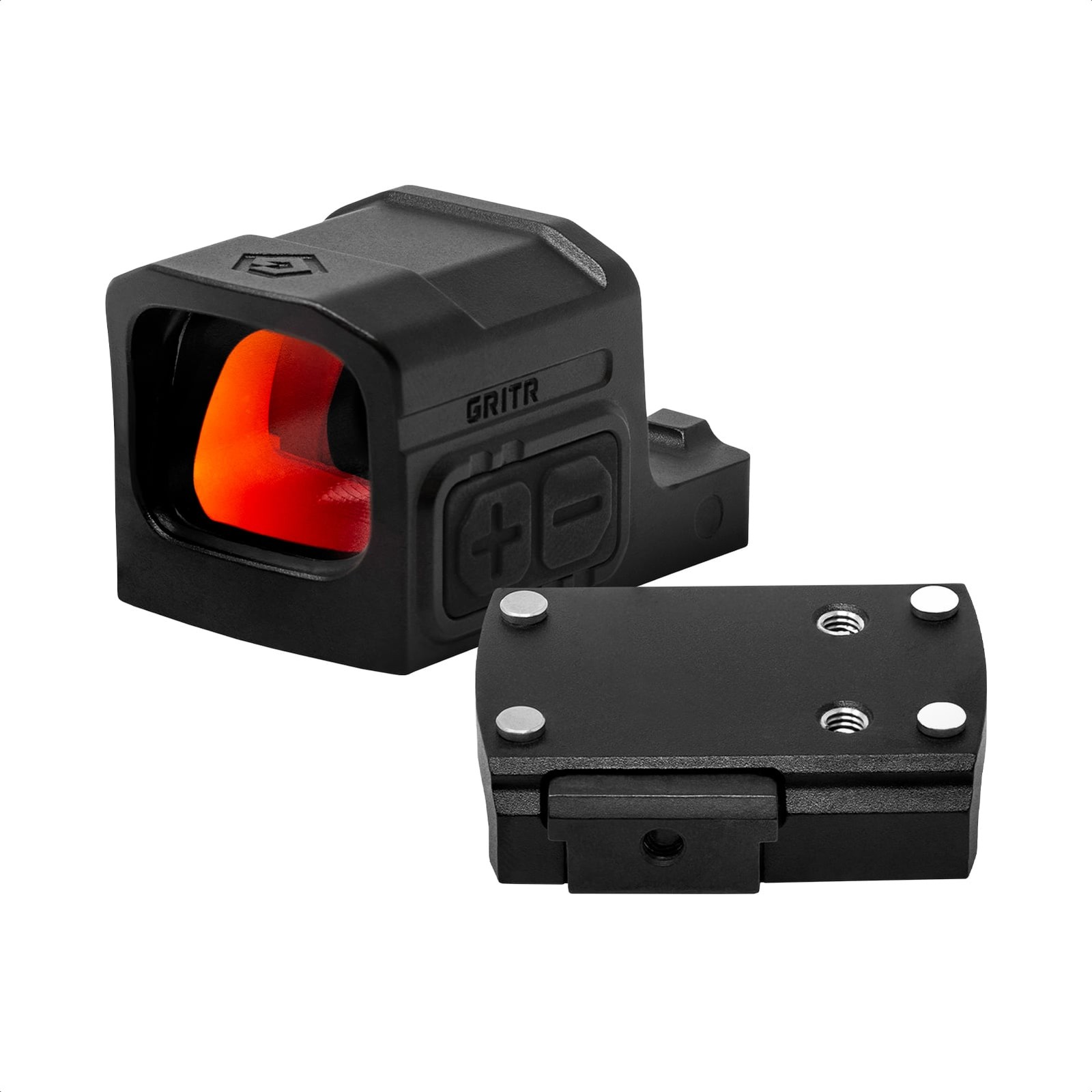 GRITR RD1EC Red Dot Sight, 3 MOA RMSc Mount, Compact Pistol/Shotgun/Rifle Optic