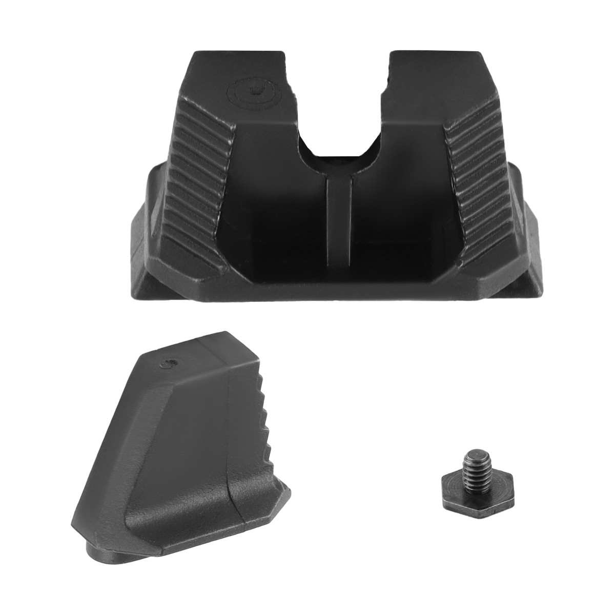 Industries Stainless Steel Co-Witness Height Front &Rear Sights for Glock NEW