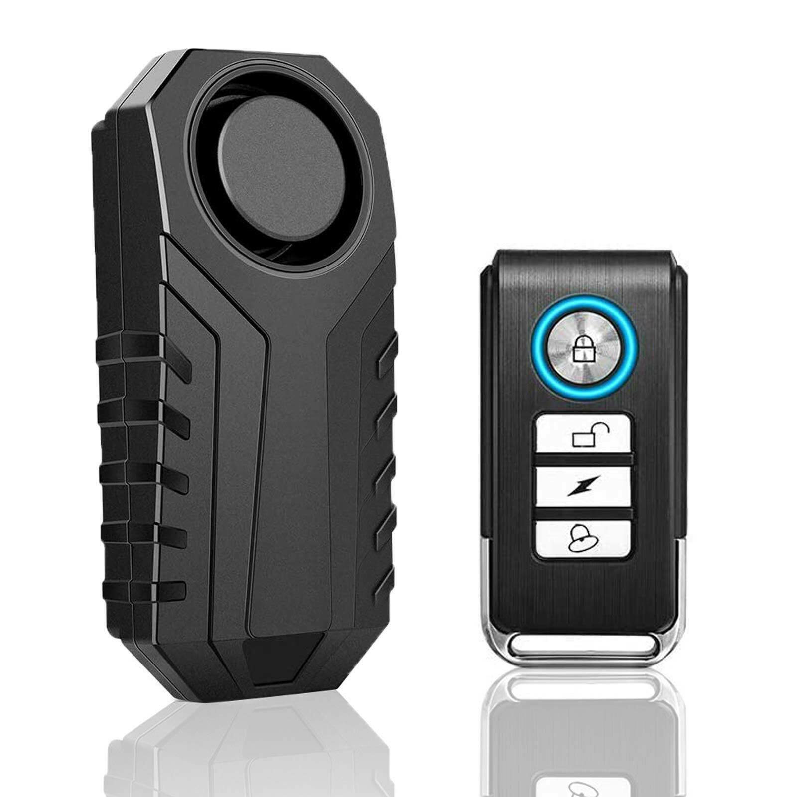 Wireless Anti-Theft Vibration Motorcycle Bike Alarm Remote Waterproof Bicycle US