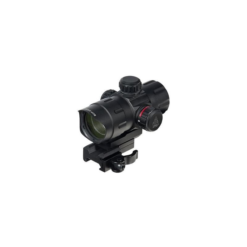 UTG SCP3-UM416AOIEW 4-16X44 30mm Compact Scope, AO, 36-color Mil-dot, Rings