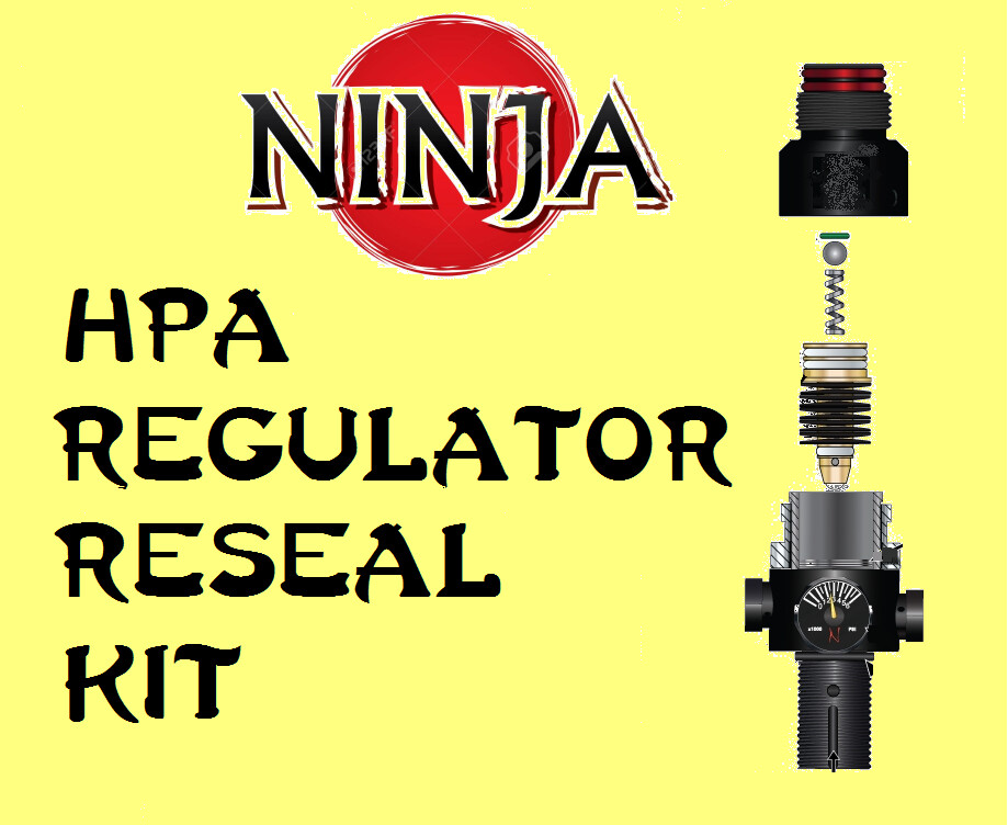 URETHANE/TEFLON Regulator Rebuild Kit Ninja HPA Tank V1 V2 Pro Piston Seals